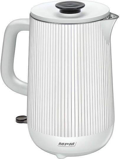 MPM Електрически Канa 1.5л 1800W Бял