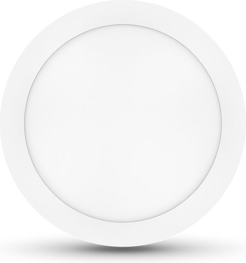 Modee Lighting Στρογγυλό LED Panel 18W με Ψυχρό Λευκό Φως 6000K