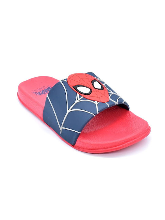 Spiderman Παιδικές Σαγιονάρες Slides Spider-Man Κόκκινες