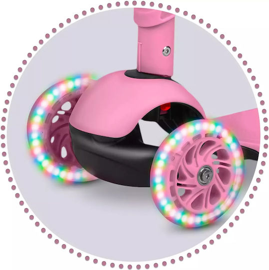 Ricokids Παιδικό Πατίνι Todi Τρίτροχο με Κάθισμα Ροζ