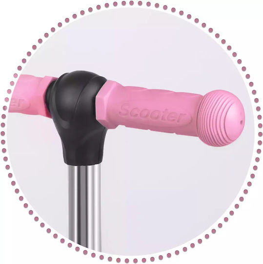 Ricokids Παιδικό Πατίνι Todi Τρίτροχο με Κάθισμα Ροζ