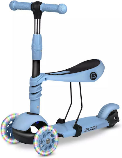 Ricokids Παιδικό Πατίνι Todi Τρίτροχο με Κάθισμα Μπλε