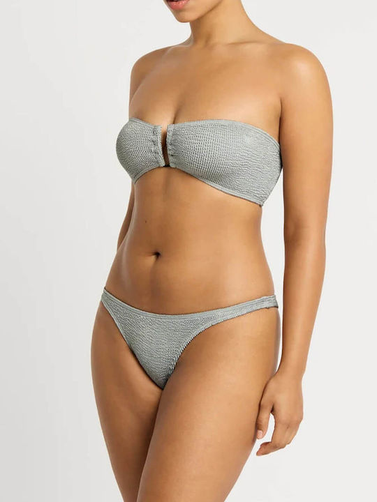 Strapless Bikini Top Γκρι