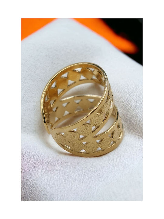 Women's Ring from Steel Gold Plated