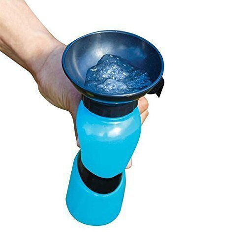 Sticlă Apă pentru Câine & Pisică 500ml în Culoare Albastru