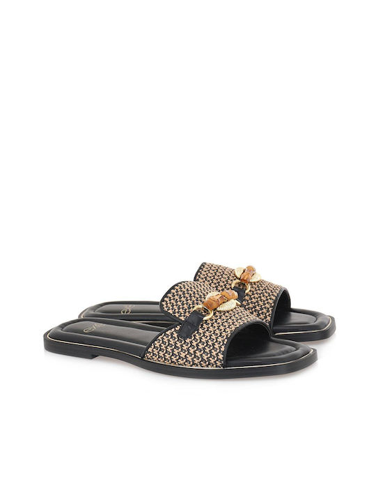 Exe Women's Flat Sandals in Black Color