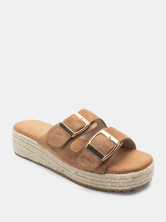 Luigi Flatforms Women's Sandals Brown