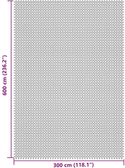 vidaXL Под за къмпинг шатра Beige 600x300см.