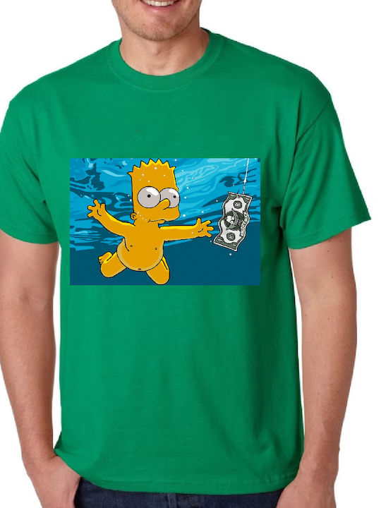 Fruit of the Loom The Simpsons Family The Nirvana Baby Bart Blouse Nirvana Green Cotton