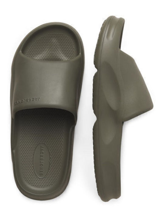 Men's Slides Khaki