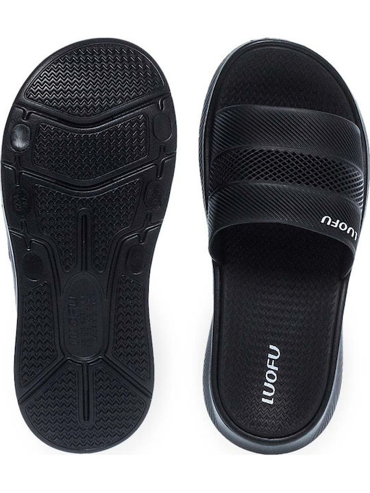 Men's Anatomic Black Slides