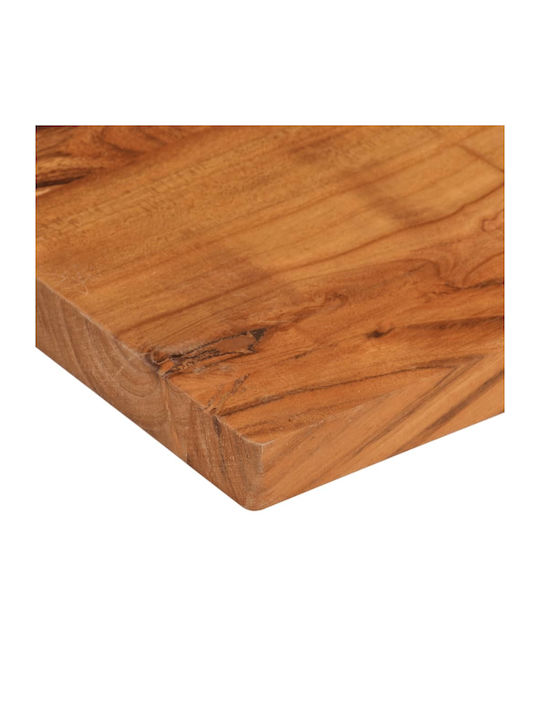 vidaXL Rectangular Office Desk Surface made of Solid Wood Brown 120x50x2.5cm 370921 1pcs
