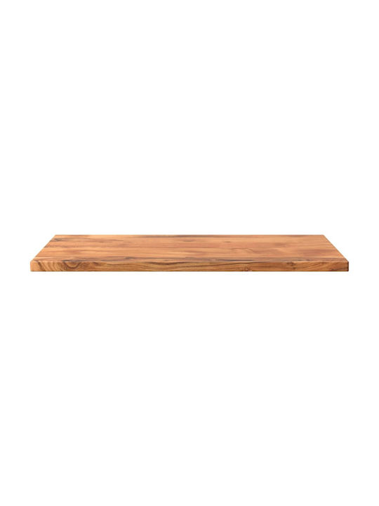 vidaXL Rectangular Office Desk Surface made of Solid Wood Brown 80x50x2.5cm 370917 1pcs