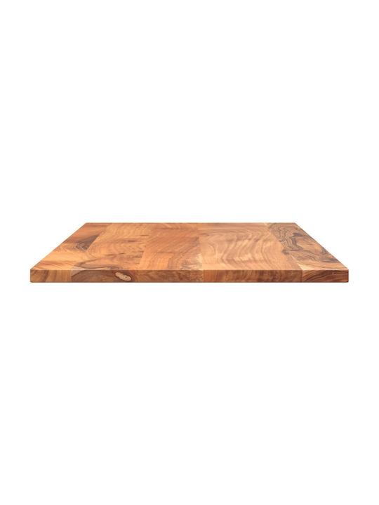 vidaXL Rectangular Office Desk Surface made of Solid Wood Brown 80x50x2.5cm 370917 1pcs