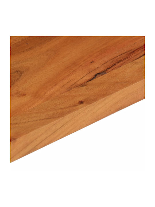 vidaXL Rectangular Office Desk Surface made of Solid Wood Brown 80x50x2.5cm 370917 1pcs