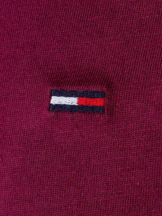 Tommy Hilfiger Ανδρικό T-shirt Κοντομάνικο Μπορντό