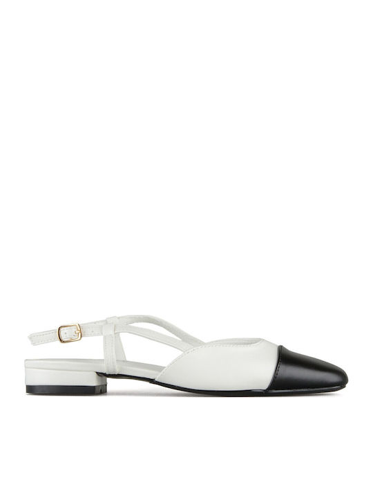 Ballerinas With strap White