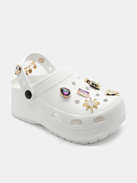 Luigi Women's Clogs White