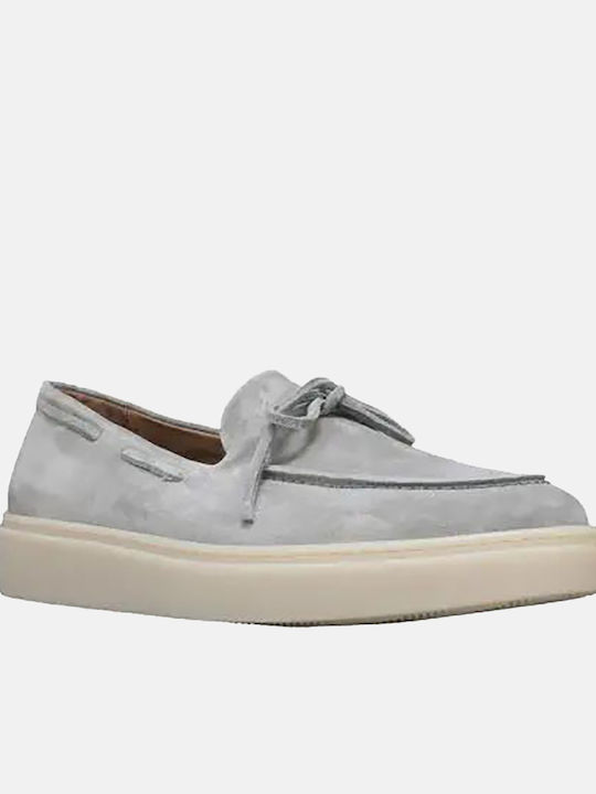 Suede Ανδρικά Loafers σε Γκρι Χρώμα