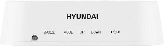 Hyundai Ac331w Настолен Часовник с Аларма Бял