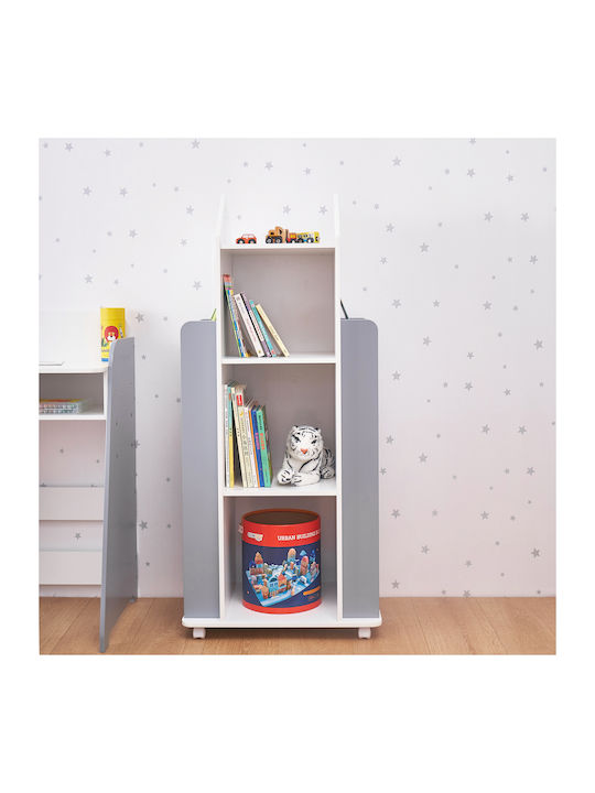 Библиотека Подов Бял 53.5x40x120см