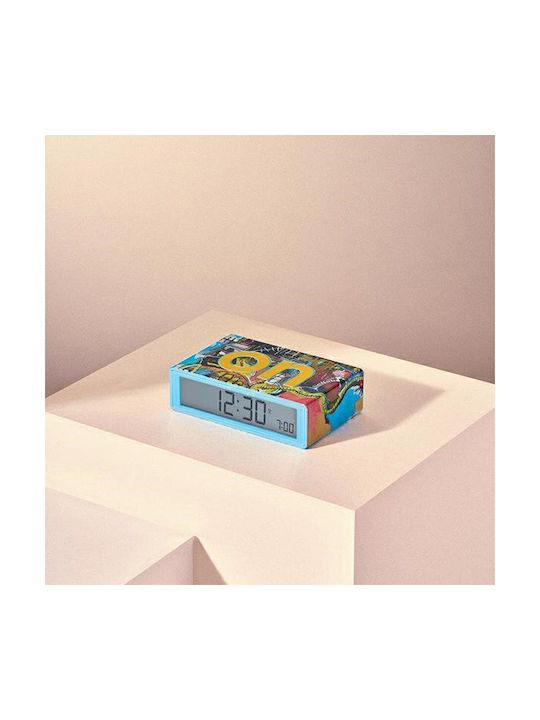 Lexon Flip+x Tabletop Digital Clock with Alarm Multicolour