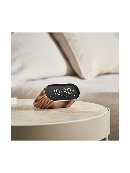 Lexon Ray Clock Tisch-Digitaluhr mit Wecker Gold LR155VG3