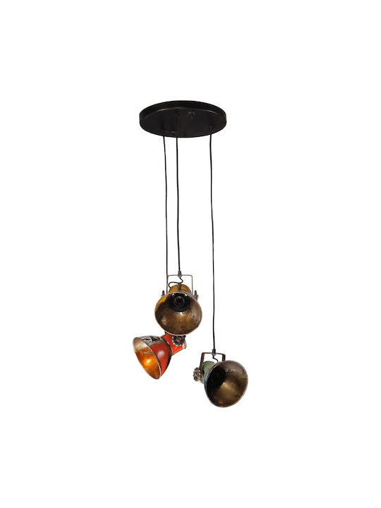 vidaXL Pendant Light Multicolour for 25 Bulbs E27 30x30x100cm