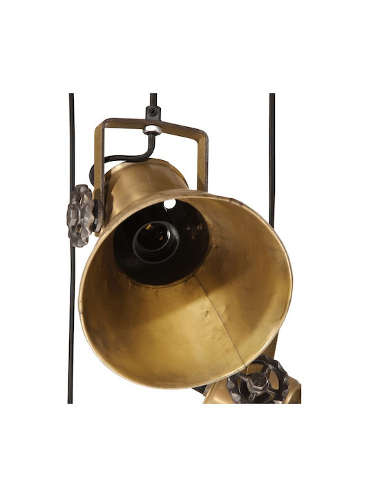 vidaXL Pendant Light Bronze with Socket E27 30x30x100cm
