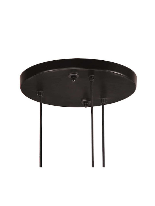 vidaXL Pendant Light Bronze with Socket E27 30x30x100cm