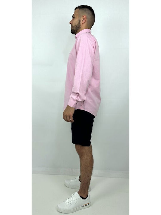 Dors Men's Shirt Cotton Pink