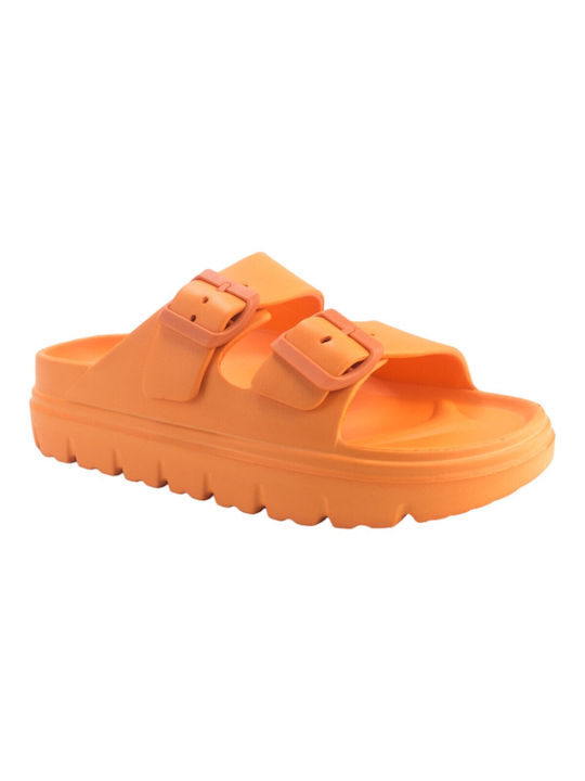 Mitsuko Frauen Flip Flops in Orange Farbe