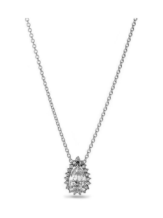 Pandora Necklace from Silver with Zircon