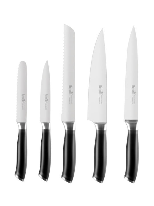 Berretti Berretti Grande Knife Set with Block from Stainless Steel 6pcs