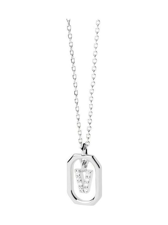 P D Paola Necklace from Silver with Zircon