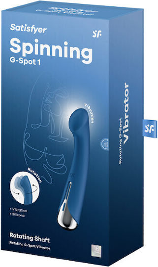 Satisfyer Spinning G-Spot 1 Vibrator G-Spot with Remote Control 23.5cm Blue