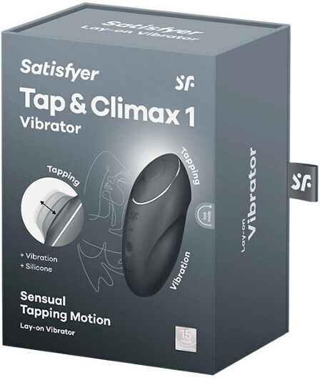 Satisfyer Tap Climax 1 Αναρροφητής Αιδοίου & Κλειτορίδας με Δόνηση Μαύρος