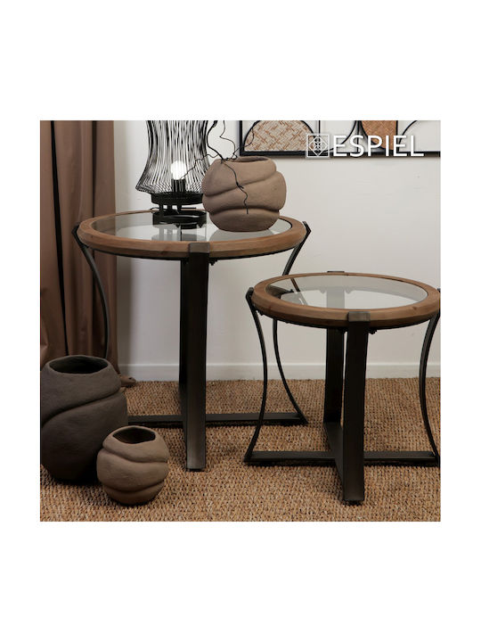 Espiel Decorative Vase Brown 23.5x20x23.5cm