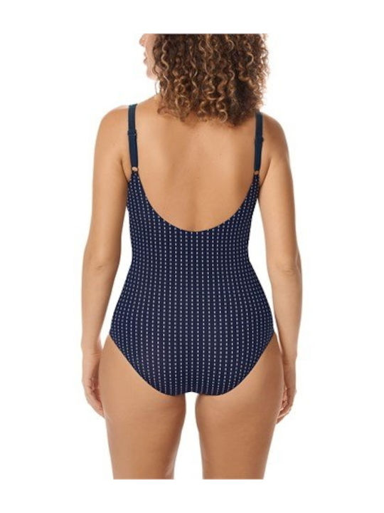 Amoena One-Piece Swimsuit Navy Blue