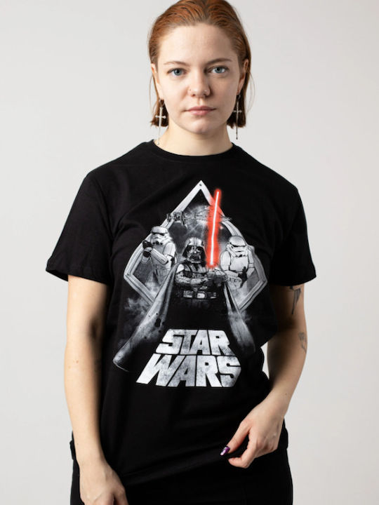 Heroes INC T-shirt Star Wars Μαύρο Βαμβακερό