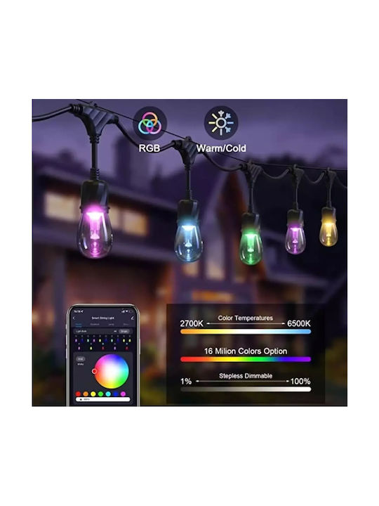 Luminiță Garland LED RGB
