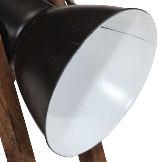 vidaXL Decorative Lamp Furniture Lamp with Socket for Bulb E27 Black
