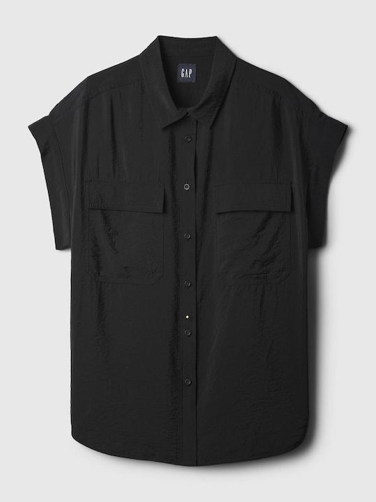 GAP Women's Short Sleeve Shirt Black