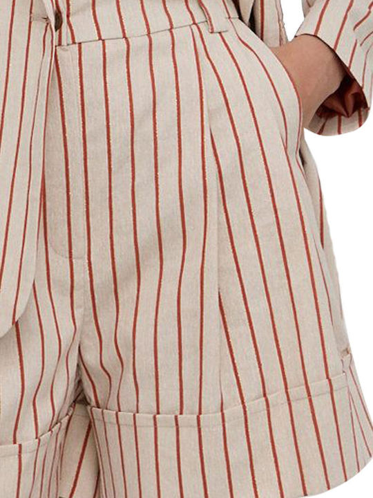 Women's High-waisted Shorts sand