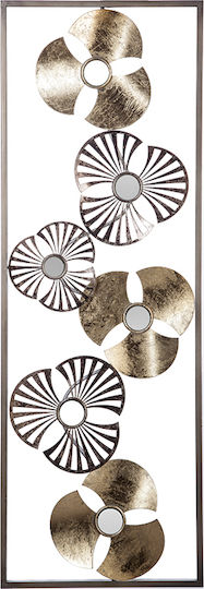 Pakketo Διακοσμητικό Τοίχου από Μέταλλο Blomma 90x3.5x31cm
