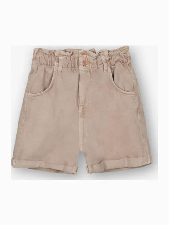Women's Jean High-waisted Shorts Beige