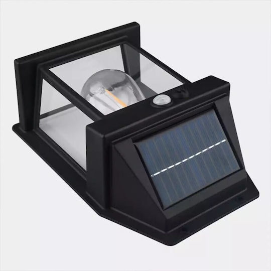 Wall Mounted Solar Light 1W Warm White 3000K with Motion Sensor IP65