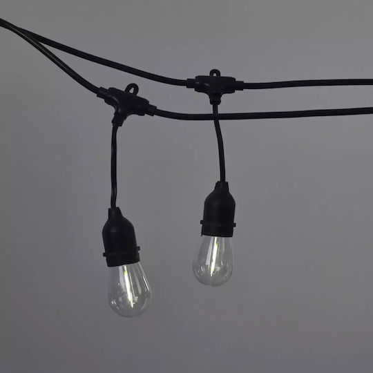 Suspendata Lampă Solară Ghirlande 2W cu Alb Cald Lumină IP65