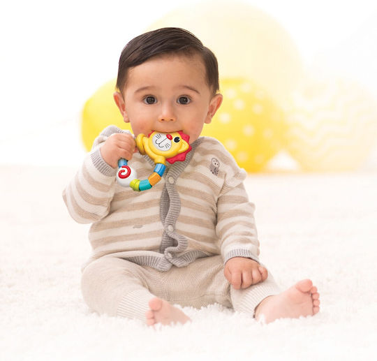 Infantino Lion Teether Teething Relief Rattle for 3 Months+