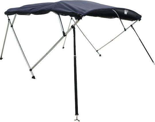 vidaXL Tenta Barca Aluminiu M243xL170cm Gri Culoare